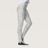 Zwart en grijs gemarmerde All-Over-Print Leggings (Rechts)