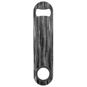 Zwart en grijs gepersonaliseerd op maat gemaakt speed flessenopener