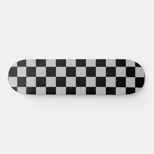 Zwart en grijs geplakt persoonlijk skateboard (Horizontaal)