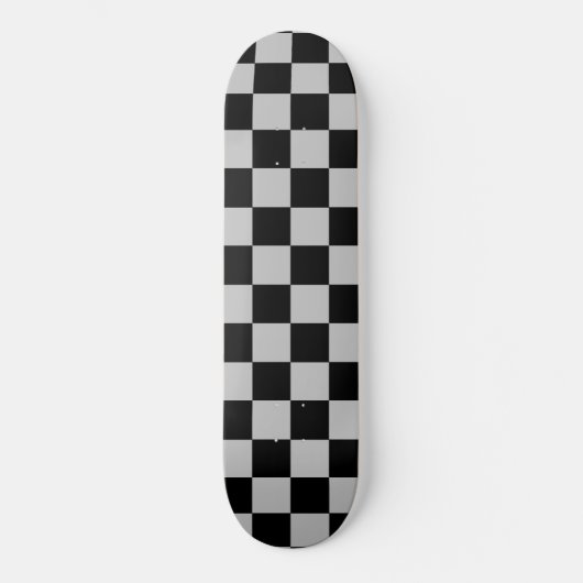 Zwart en grijs geplakt persoonlijk skateboard (Voorkant)