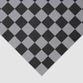 Zwart en grijs geruit print tissuepapier (Detail)