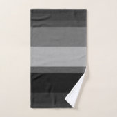 Zwart en grijs, gesofisticeerde Stripes, verbouwer Bad Handdoek (Handdoek)