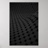 Zwart en grijs gestippeld oppervlak poster (Voorkant)