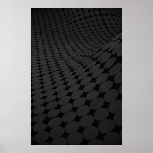 Zwart en grijs gestippeld oppervlak poster (Voorkant)