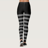 Zwart en grijs gestreept leggings (Achterkant)