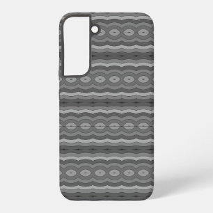 Zwart en grijs gevlochten samsung galaxy hoesje