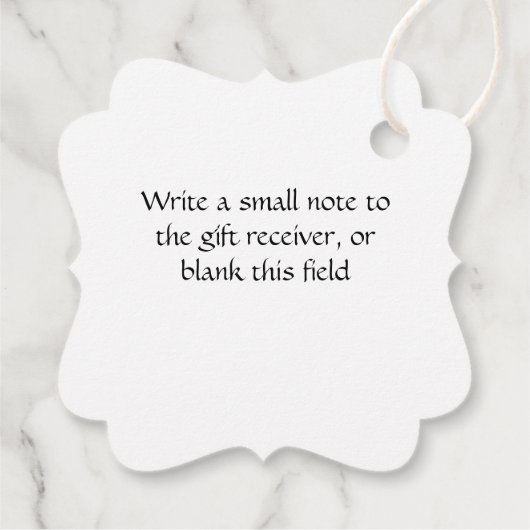 Zwart en grijs Gift Label - HAMbyWG (Achterkant)