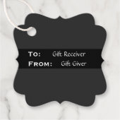 Zwart en grijs Gift Label - HAMbyWG (Voorkant)