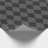 Zwart en grijs gotisch omslagpapier cadeaupapier (Hoek)