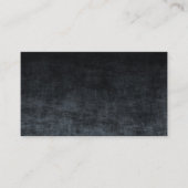Zwart en grijs Grunge Ombre Textuur Visitekaartje (Voorkant)