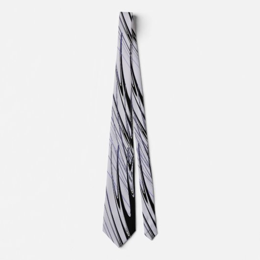Zwart en grijs Modern Splash Stropdas (Voorkant)