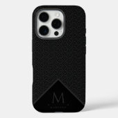 Zwart en grijs Moderne geometrische Wavy gebogen l Case-Mate iPhone Case (Achterkant)