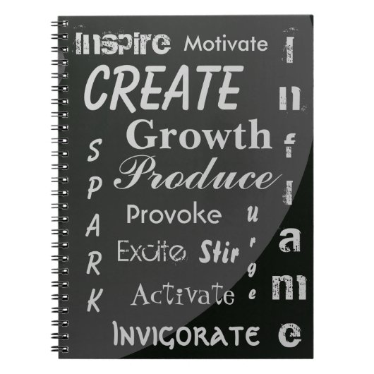 Zwart en grijs notitieboek (Voorkant)