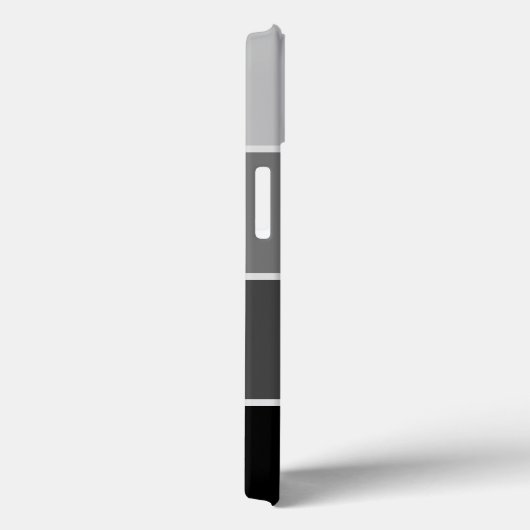 Zwart en Grijs | Ombre Strepen met Script Case-Mate iPhone Case (Achterkant / Rechts)