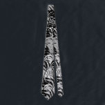 Zwart en grijs palmen Stropdas<br><div class="desc">Bijpassende stukken verkrijgbaar in Mannen Accessoires en portemonnees (portefeuilles):</div>