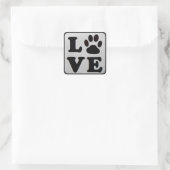 Zwart en grijs Pet Verf Drukt Dog of Kat Stickers (Tas)