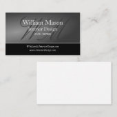 Zwart en grijs professioneel Visitekaartje (Voorkant / Achterkant)