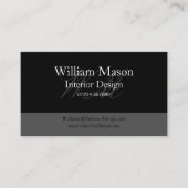 Zwart en grijs professioneel Visitekaartje (Voorkant)