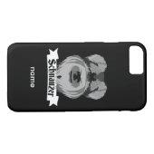 Zwart en grijs Schnauzer Case-Mate iPhone Case (Achterkant (Horizontaal))