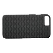 Zwart en grijs snor Case-Mate iPhone case (Achterkant (Horizontaal))