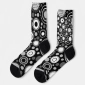 Zwart en grijs sokken (Links)