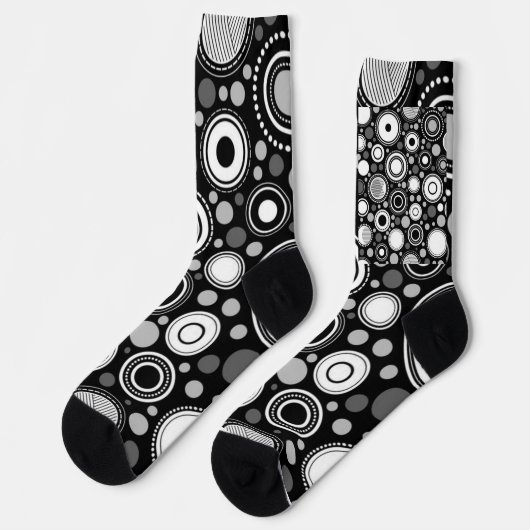 Zwart en grijs sokken (Links)