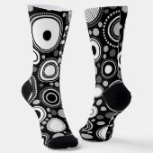 Zwart en grijs sokken (Gebogen)