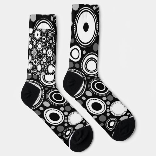 Zwart en grijs sokken (Rechts)