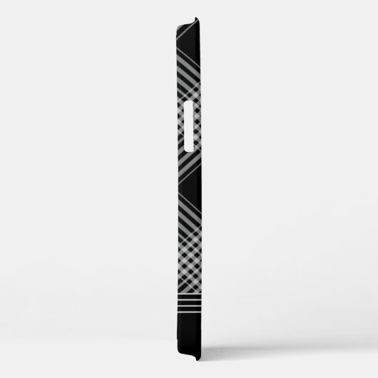 Zwart en grijs speldenstang Case-Mate iPhone case (Achterkant / Rechts)