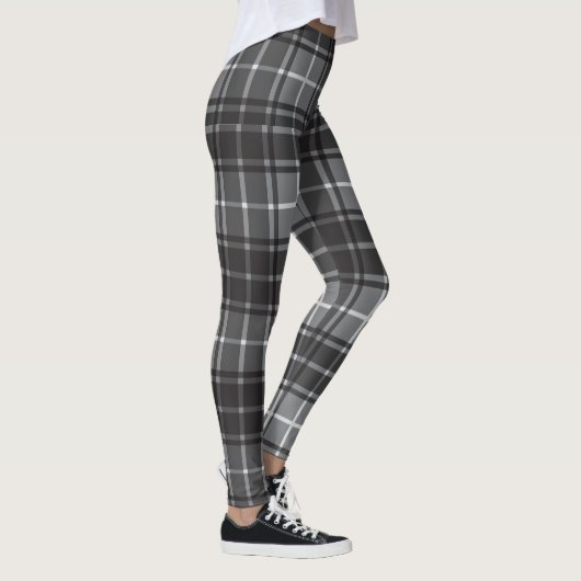 Zwart en grijs speldenstang leggings (Rechts)