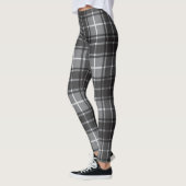 Zwart en grijs speldenstang leggings (Links)