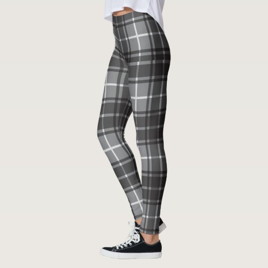 Zwart en grijs speldenstang leggings (Links)