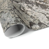 Zwart en grijs steenfragment cadeaupapier (Rol Hoek)