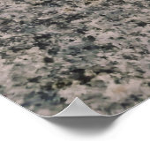 Zwart en grijs steenfragment poster (Hoek)