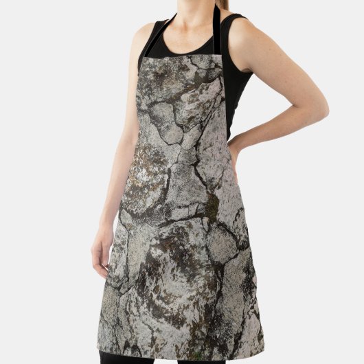 Zwart en grijs steenfragment schort (Insitu)