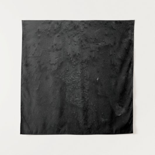 Zwart en grijs steenfragment wandkleed (Voorkant)