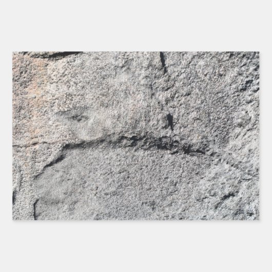 Zwart en Grijs Stenen gezicht Variety Inpakpapier Vel (Voorkant 3)