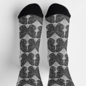 Zwart en grijs -stijlvlindersockets sokken (Top)