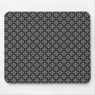 Zwart en grijs, stijlvol Chic Mousepad Muismat