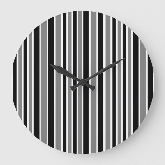 Zwart en grijs strips  grote klok (Voorkant)