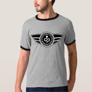 Zwart en grijs T-shirt met zwart/zwart-wit MCR-log