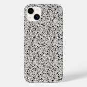 Zwart en grijs Terrazzo Patroon Case-Mate iPhone Case (Achterkant)