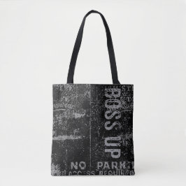 Zwart en grijs tote bag
