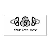 Zwart en grijs Trinity Seal Rubberstempel (Afrduk)