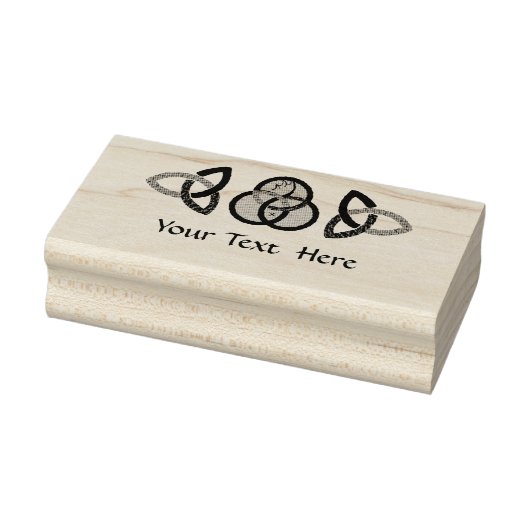Zwart en grijs Trinity Seal Rubberstempel (Stempel)