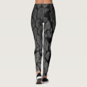 Zwart en grijs verbrijzeld glas leggings (Achterkant)
