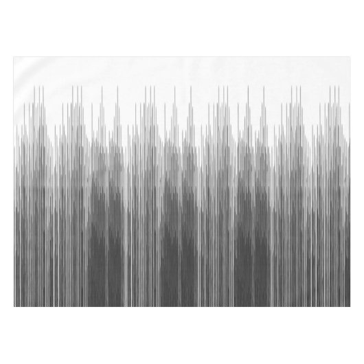 Zwart en grijs verfdruppels op wit tafelkleed (Voorkant (Horizontaal))