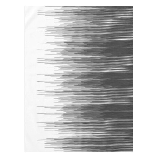 Zwart en grijs verfdruppels op wit tafelkleed (Voorkant)