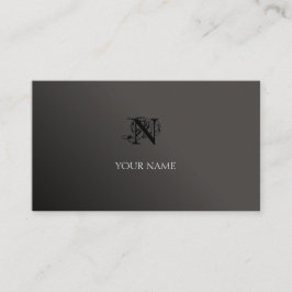 Zwart en grijs visitekaartje