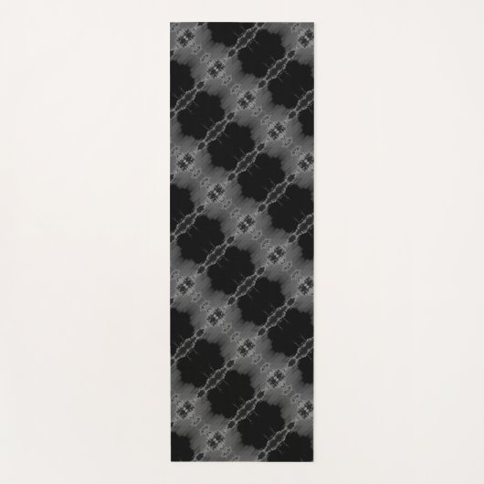 Zwart en grijs yogamat (Voorkant)